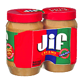 Jif Peanut Butter Creamy 40 Oz Twin Pk Left Picture